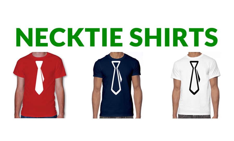 Necktie tee shirts